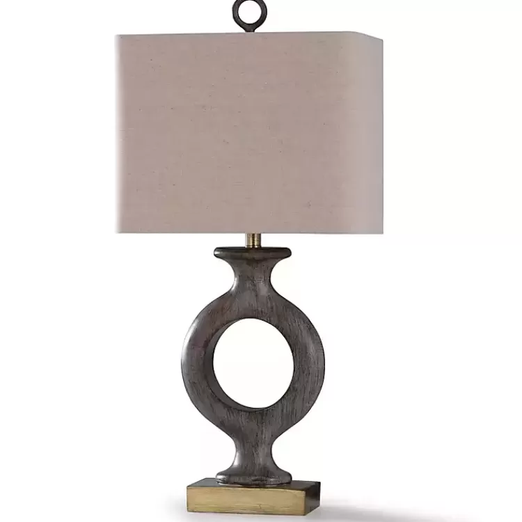 Gray Tweed Open Hoop Table Lamp>Kirklands Home Best Sale