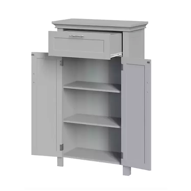 gray_twodoor_top_shelf_cabinet_4.webp Two-Door Top Shelf Cabinet>Kirklands Home Online