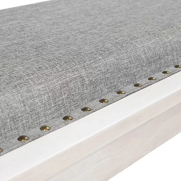 gray_upholstered_antique_white_quin_bench_4.webp Upholstered Antique White Quin Bench>Kirklands Home Shop