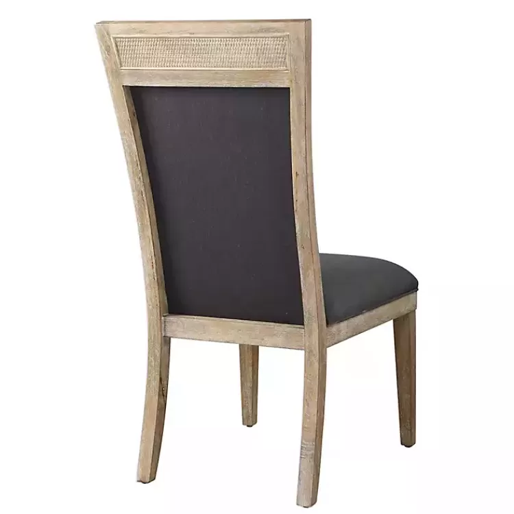 gray_upholstered_cane_detailing_dining_chair_2.webp Upholstered Cane Detailing Dining Chair>Kirklands Home Discount