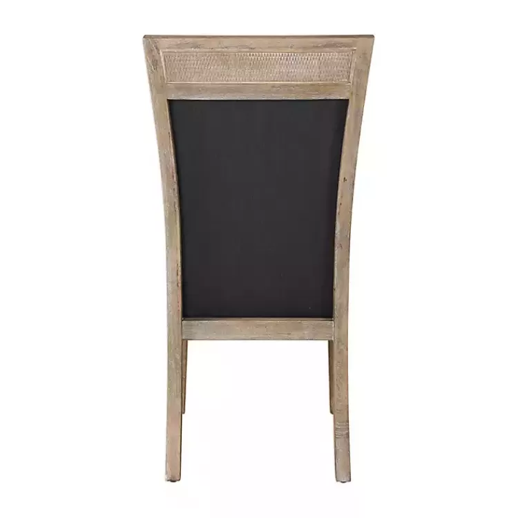 gray_upholstered_cane_detailing_dining_chair_3.webp Upholstered Cane Detailing Dining Chair>Kirklands Home Discount