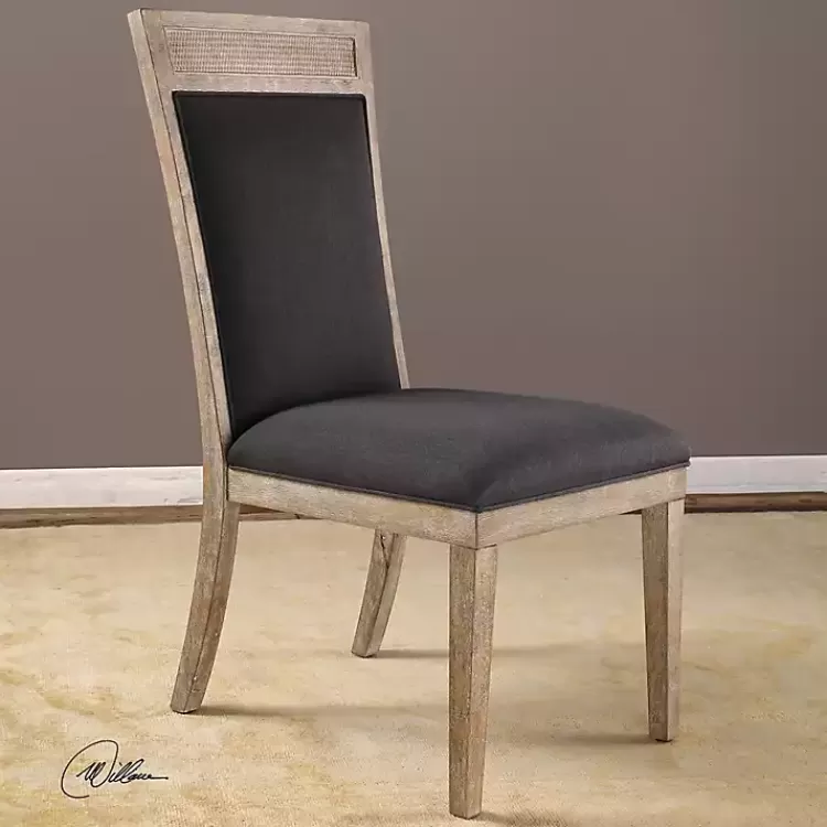 gray_upholstered_cane_detailing_dining_chair_6.webp Upholstered Cane Detailing Dining Chair>Kirklands Home Discount