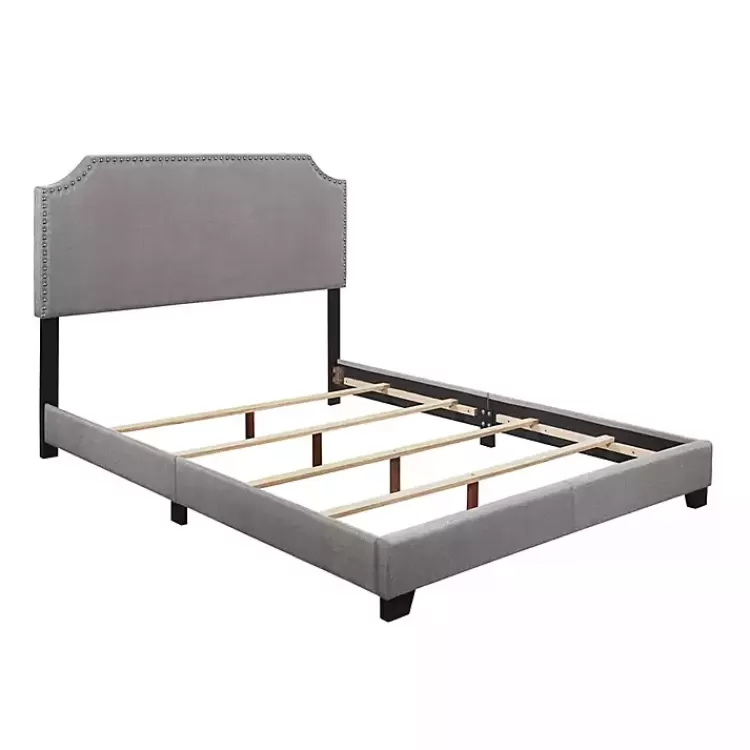 gray_upholstered_channing_king_bed_2.webp Upholstered Channing King Bed>Kirklands Home Cheap