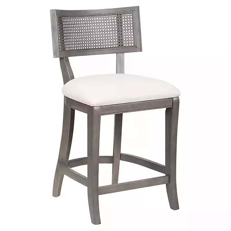 Gray Upholstered Farmhouse Counter Stool>Kirklands Home Cheap