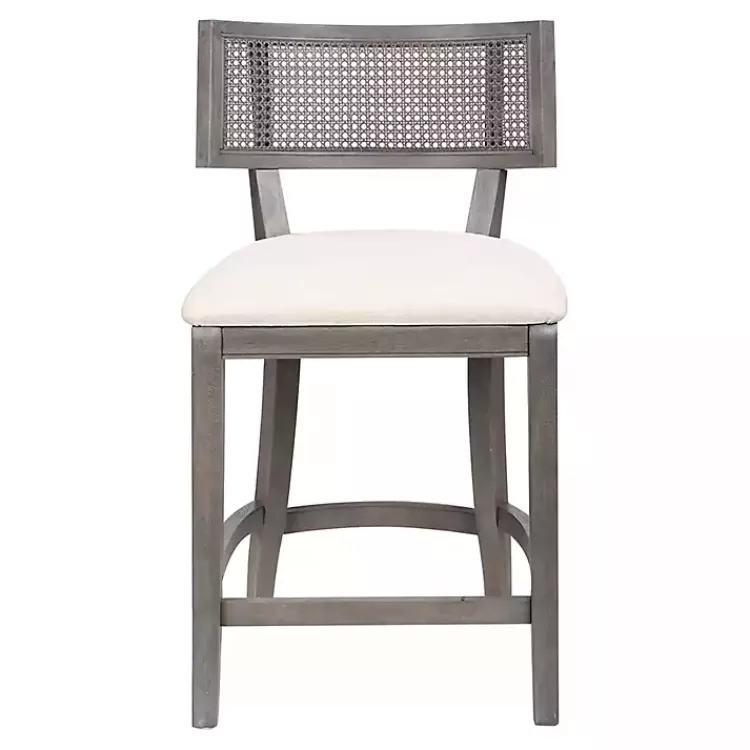 Gray Upholstered Farmhouse Counter Stool>Kirklands Home Cheap