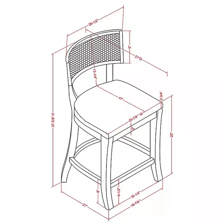 gray_upholstered_farmhouse_counter_stool_9.webp Gray Upholstered Farmhouse Counter Stool>Kirklands Home Cheap