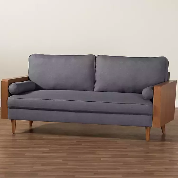 Upholstered Harley Walnut Sofa>Kirklands Home Store