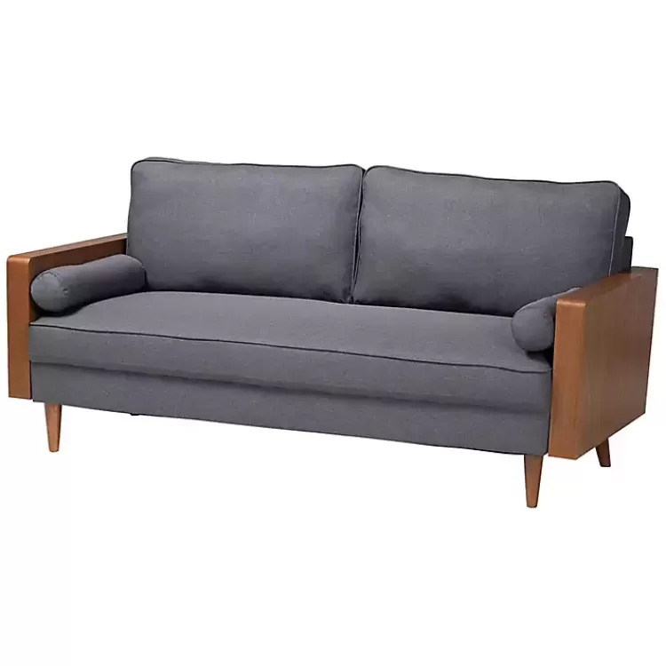 Upholstered Harley Walnut Sofa>Kirklands Home Store
