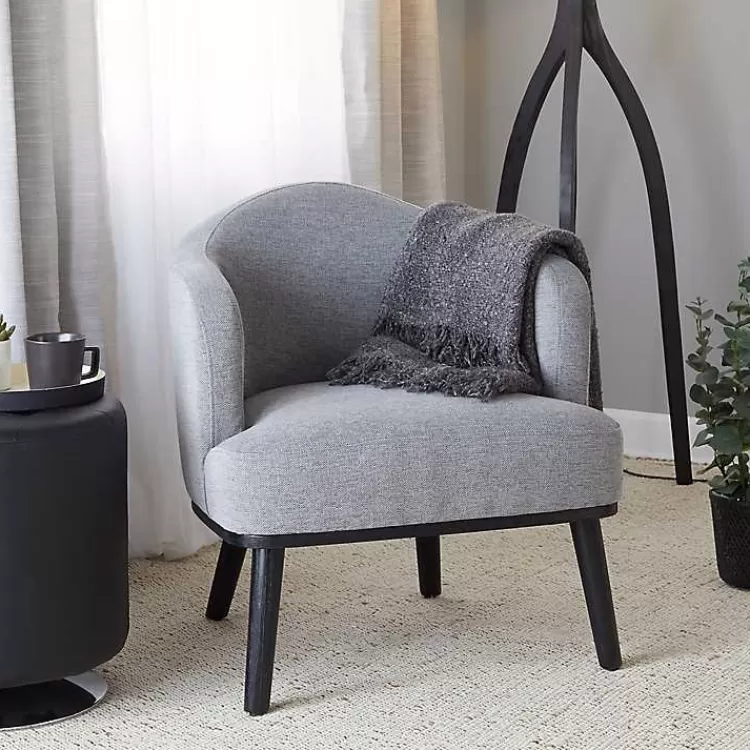 gray_upholstered_midcentury_modern_accent_chair_7.webp Upholstered Midcentury Modern Accent Chair>Kirklands Home Hot