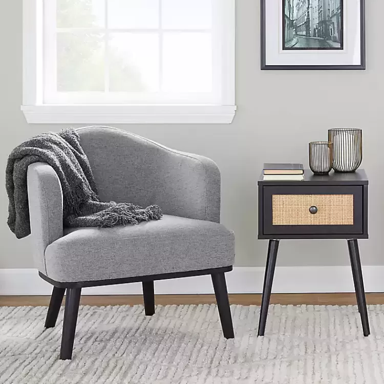 gray_upholstered_midcentury_modern_accent_chair_9.webp Upholstered Midcentury Modern Accent Chair>Kirklands Home Hot
