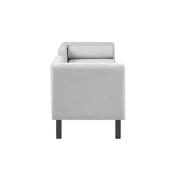 gray_upholstered_modern_split_back_bench_3.webp Upholstered Modern Split Back Bench>Kirklands Home Shop