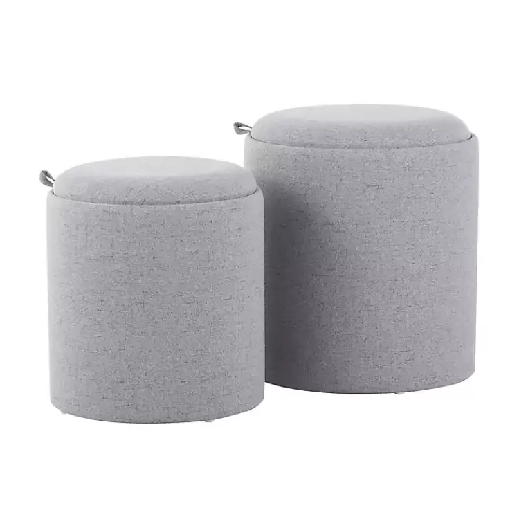 Upholstered Ottomans with Tray Tops, Set of 2>Kirklands Home Hot