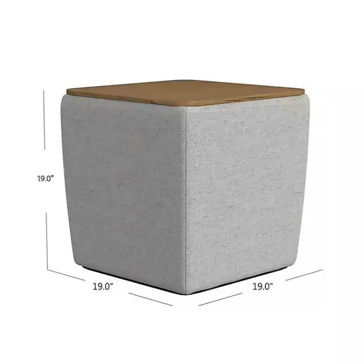 gray_upholstered_storage_ottoman_with_wood_lid_3.webp Upholstered Storage Ottoman with Wood Lid>Kirklands Home Cheap