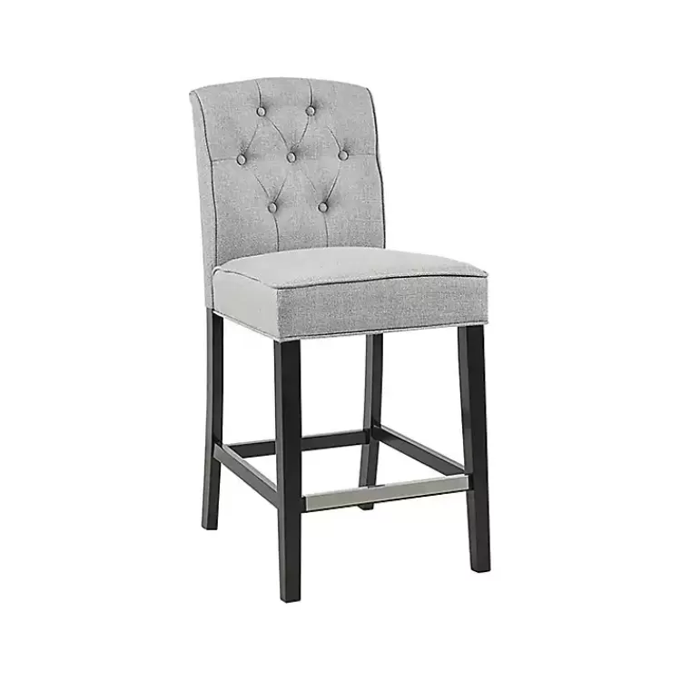 Upholstered Tufted Button Back Counter Stool>Kirklands Home Sale