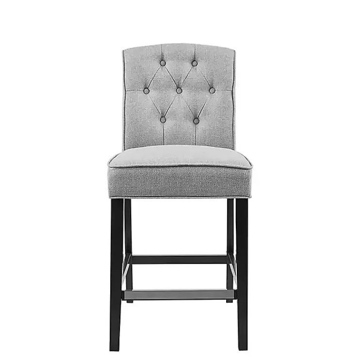 gray_upholstered_tufted_button_back_counter_stool_2.webp Upholstered Tufted Button Back Counter Stool>Kirklands Home Sale