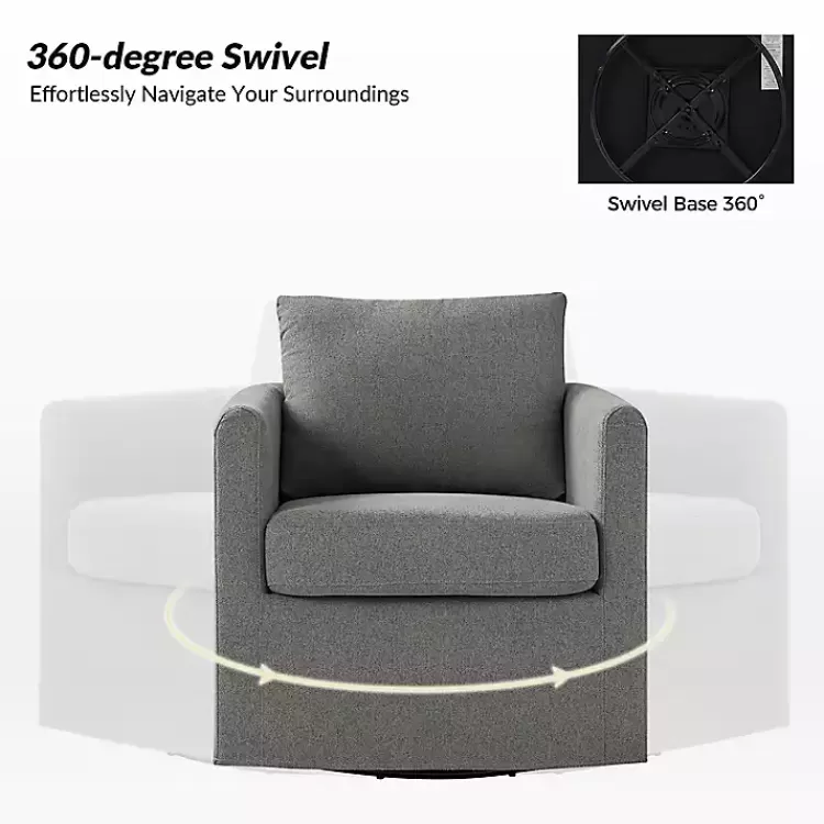 gray_upholstered_vasser_slipcover_swivel_chair_2.webp Upholstered Vasser Slipcover Swivel Chair>Kirklands Home Store