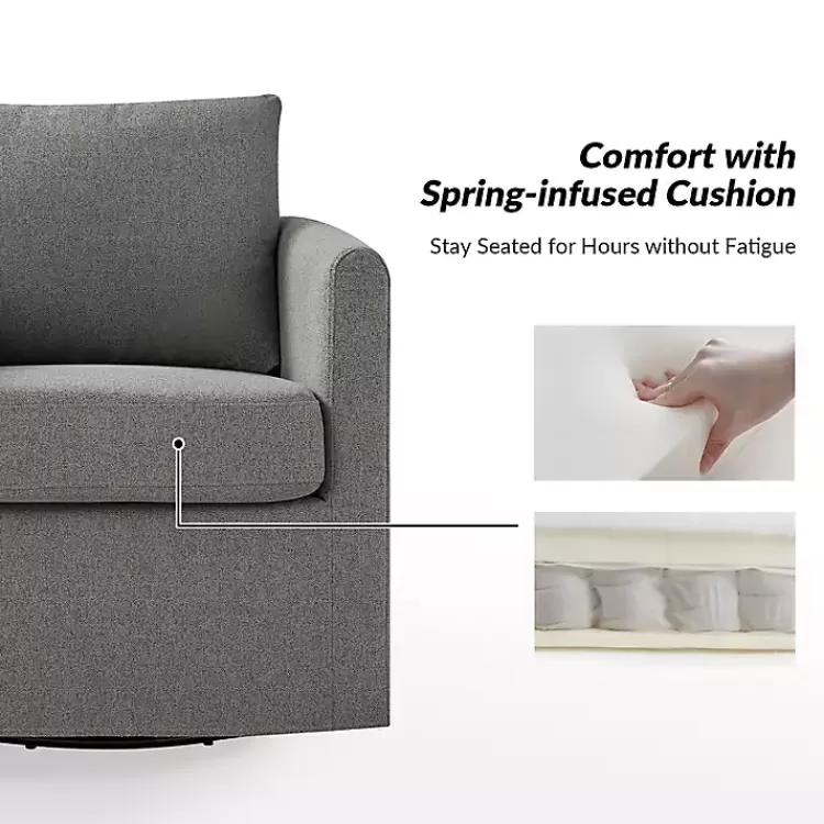 gray_upholstered_vasser_slipcover_swivel_chair_4.webp Upholstered Vasser Slipcover Swivel Chair>Kirklands Home Store
