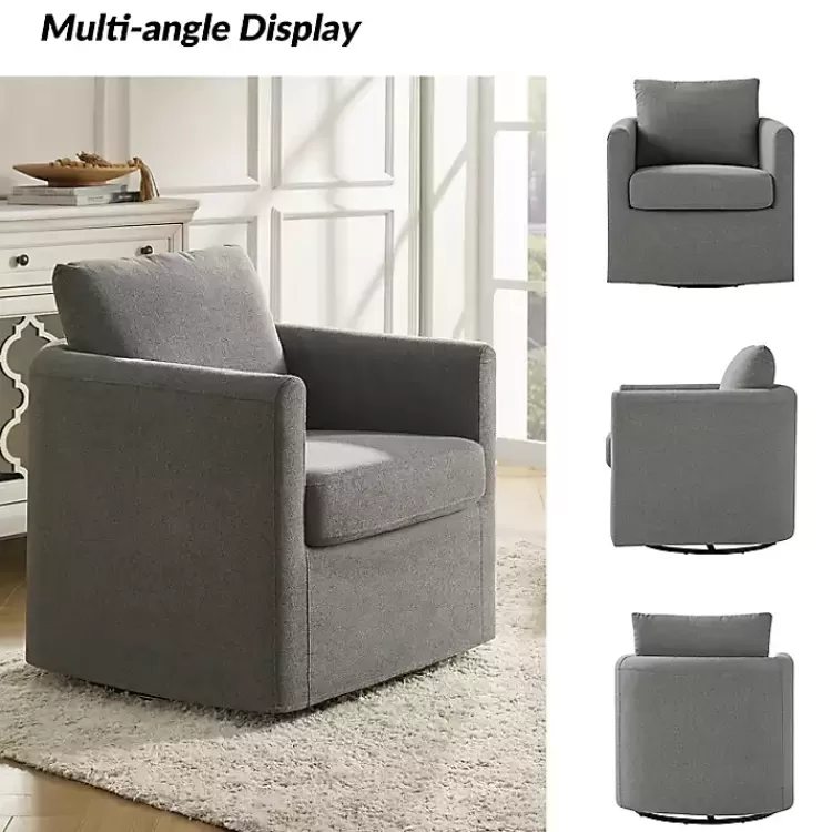 gray_upholstered_vasser_slipcover_swivel_chair_6.webp Upholstered Vasser Slipcover Swivel Chair>Kirklands Home Store