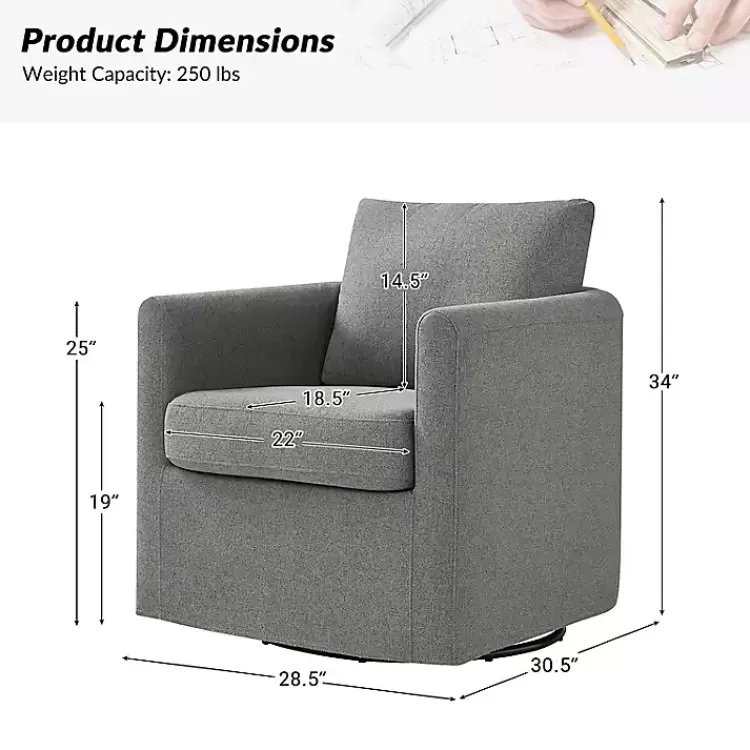 gray_upholstered_vasser_slipcover_swivel_chair_8.webp Upholstered Vasser Slipcover Swivel Chair>Kirklands Home Store
