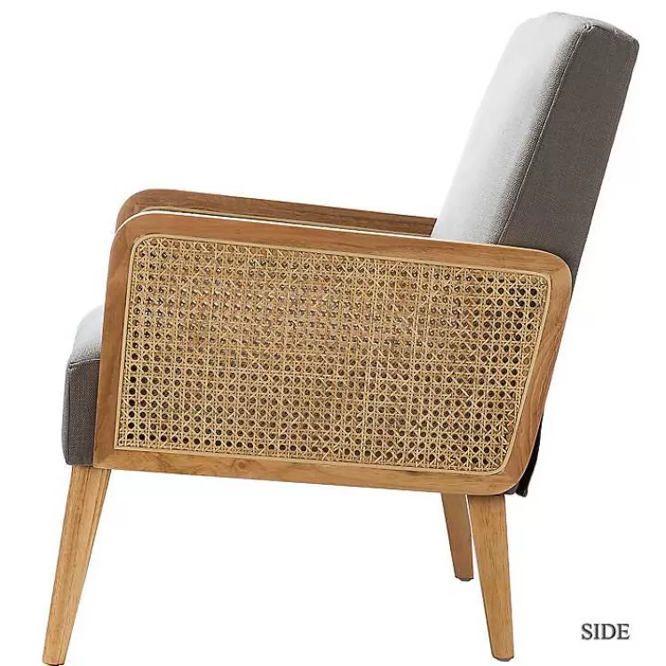 gray_upholstered_velvet_accent_chair_2.webp Upholstered Velvet Accent Chair>Kirklands Home Store