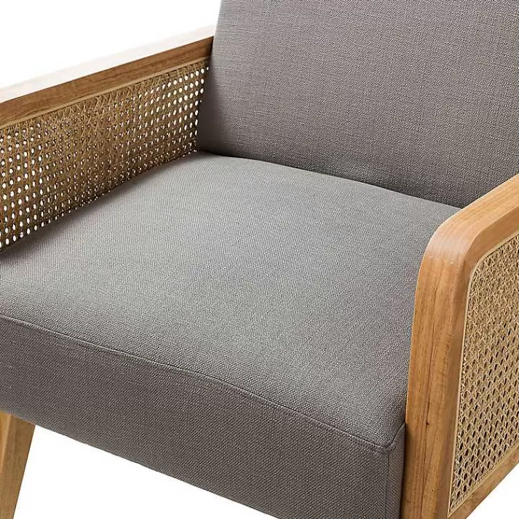 gray_upholstered_velvet_accent_chair_4.webp Upholstered Velvet Accent Chair>Kirklands Home Store