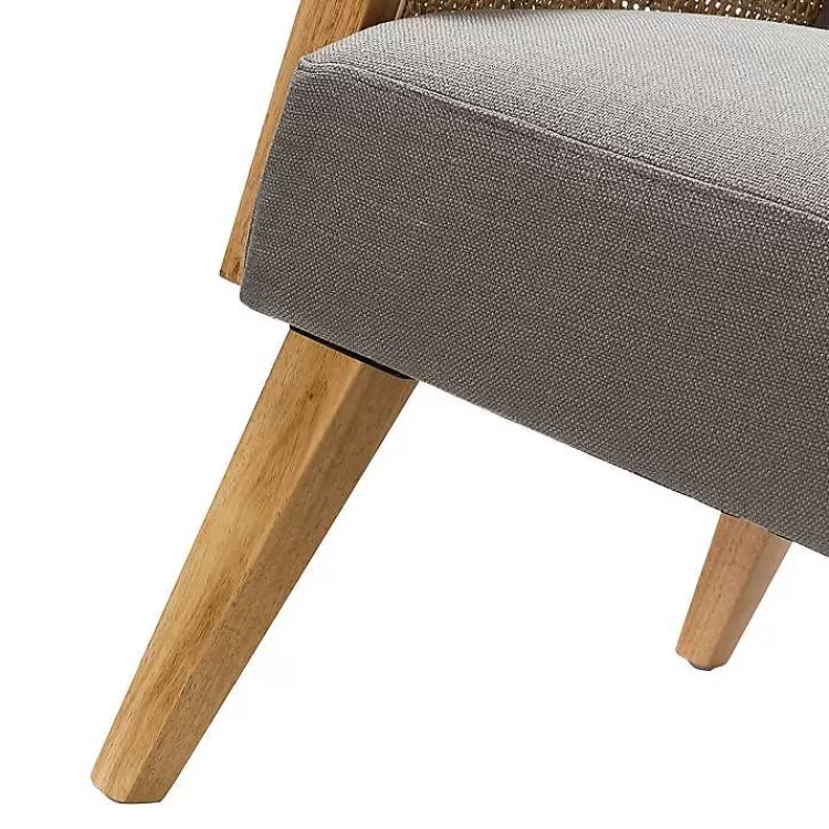 gray_upholstered_velvet_accent_chair_7.webp Upholstered Velvet Accent Chair>Kirklands Home Store