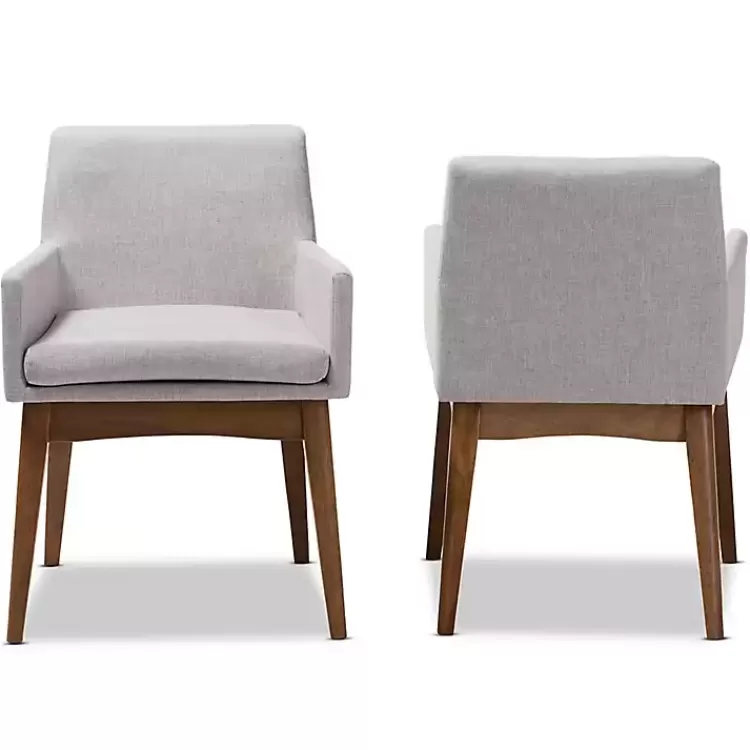 gray_upholstered_walnut_dining_chairs_set_of__2.webp Upholstered Walnut Dining Chairs, Set of 2>Kirklands Home New