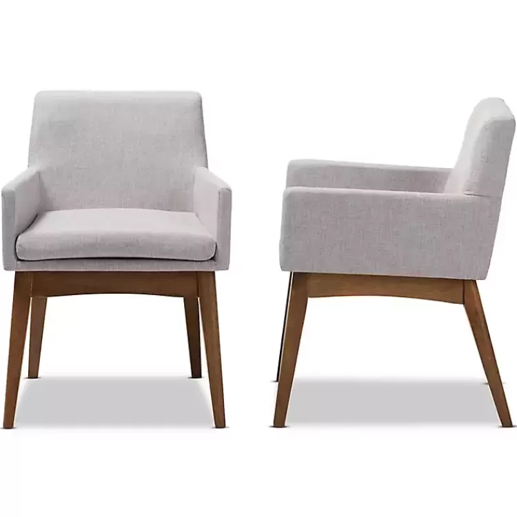gray_upholstered_walnut_dining_chairs_set_of__3.webp Upholstered Walnut Dining Chairs, Set of 2>Kirklands Home New