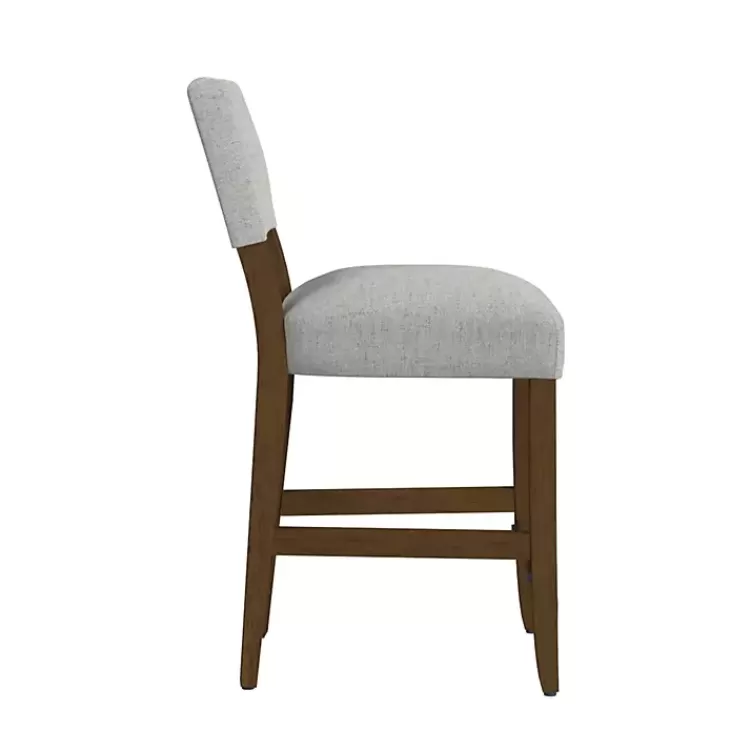 gray_upholstered_wood_counter_stool_2.webp Upholstered Wood Counter Stool>Kirklands Home Best