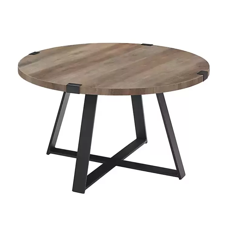 gray_urban_rustic_round_coffee_table_5.webp Urban Rustic Round Coffee Table>Kirklands Home Discount