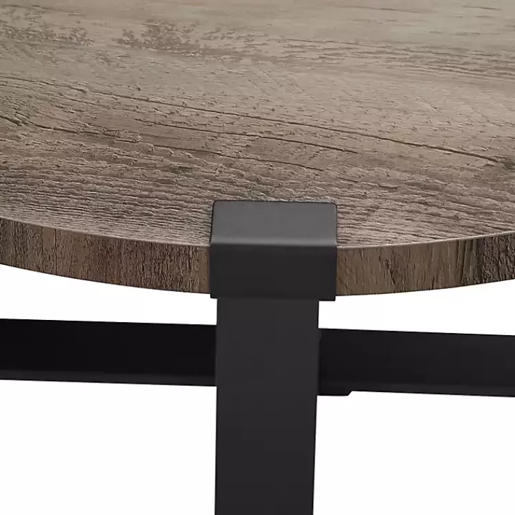 gray_urban_rustic_round_coffee_table_6.webp Urban Rustic Round Coffee Table>Kirklands Home Discount