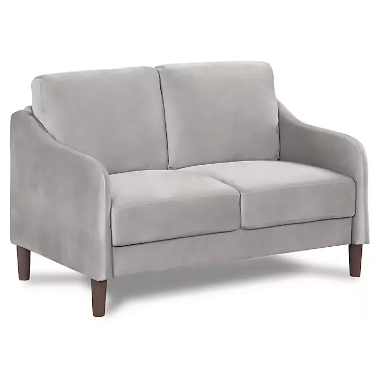 Velvet Upholstered Modern Loveseat>Kirklands Home Sale