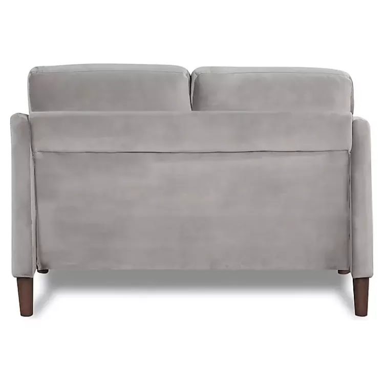 gray_velvet_upholstered_modern_loveseat_6.webp Velvet Upholstered Modern Loveseat>Kirklands Home Sale