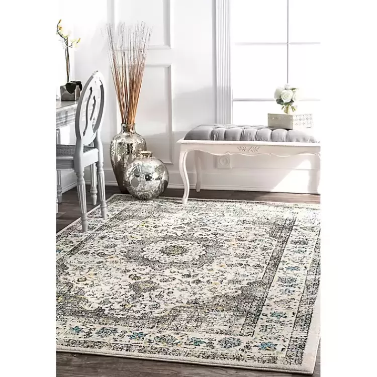 Gray Verona Medallion Area Rug, 5x7>Kirklands Home Flash Sale