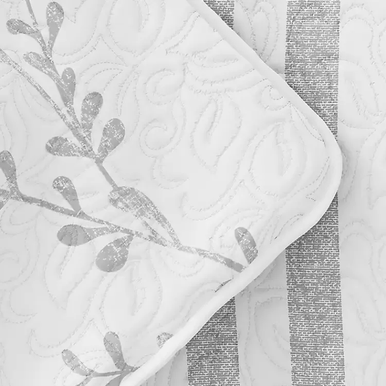 gray_vines_reversible_pc_king_quilt_set_5.webp Gray Vines Reversible 3-pc. King Quilt Set>Kirklands Home Clearance