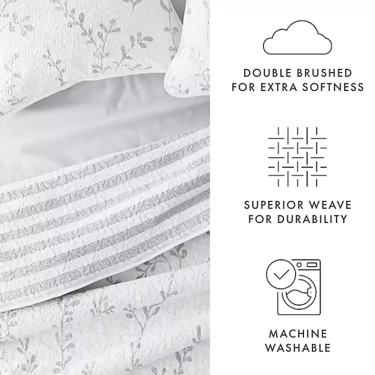 gray_vines_reversible_pc_twin_quilt_set_6.webp Gray Vines Reversible 2-pc. Twin Quilt Set>Kirklands Home Hot
