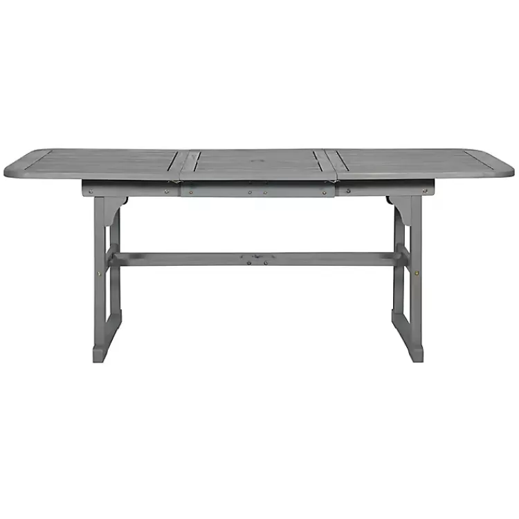 gray_wash_extendable_outdoor_dining_table_2.webp Wash Extendable Outdoor Dining Table>Kirklands Home Clearance
