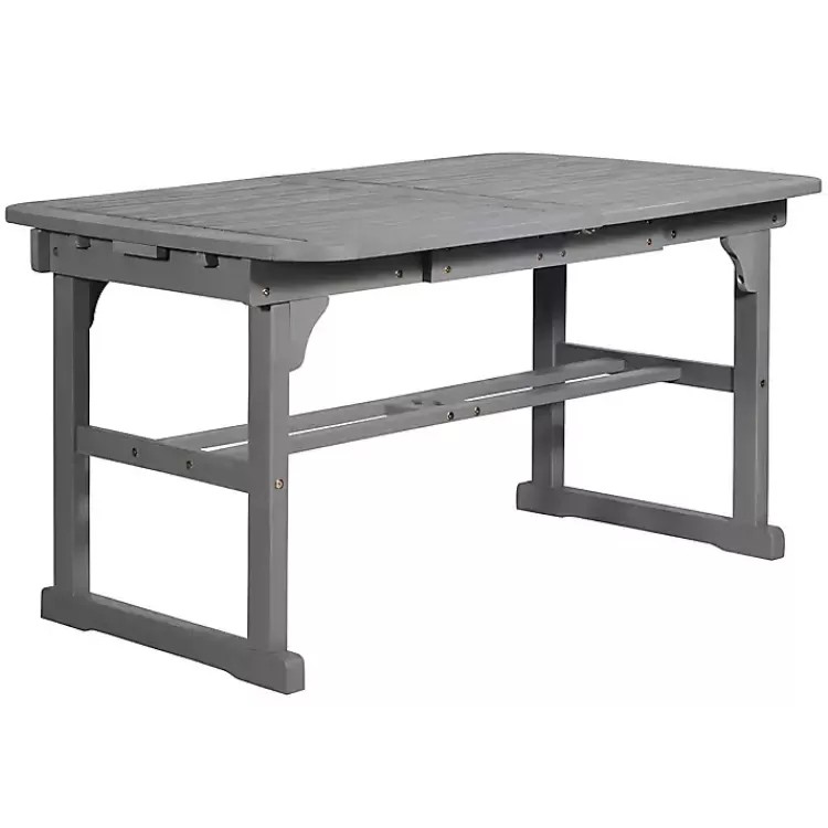 gray_wash_extendable_outdoor_dining_table_3.webp Wash Extendable Outdoor Dining Table>Kirklands Home Clearance