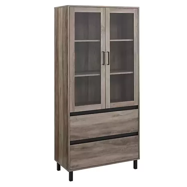 Wash Glass Door Storage Hutch>Kirklands Home Store