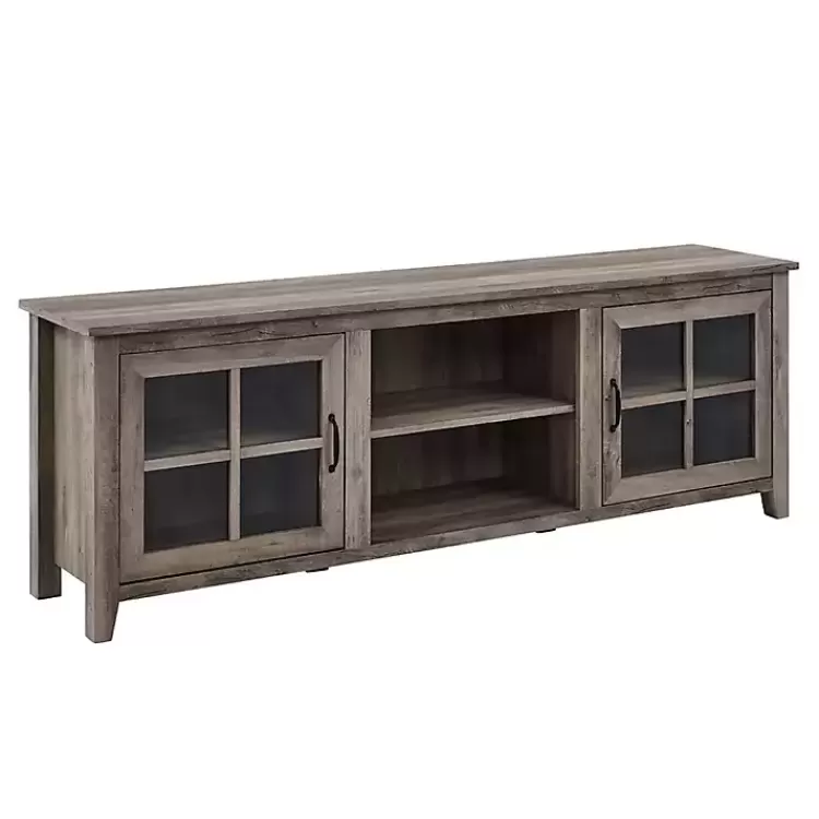 Wash Glass Door TV Stand>Kirklands Home New