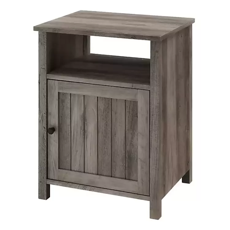 Wash Grooved Door Side Table>Kirklands Home Cheap