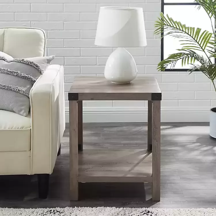 Wash Industrial X-Frame Accent Table>Kirklands Home Online