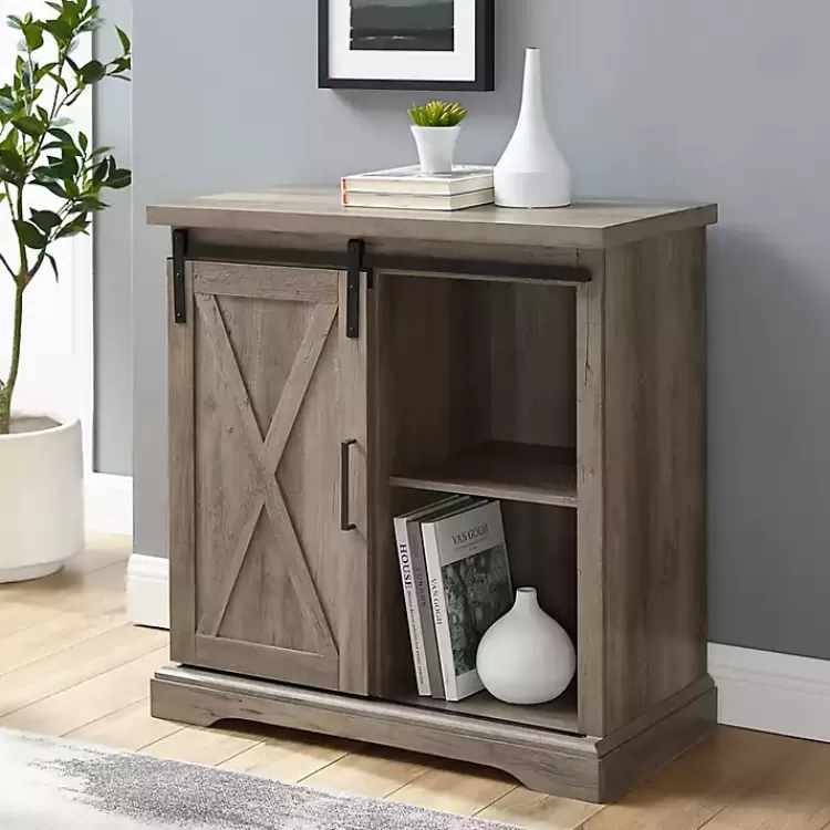 Wash Sliding Barn Door Cabinet>Kirklands Home Store
