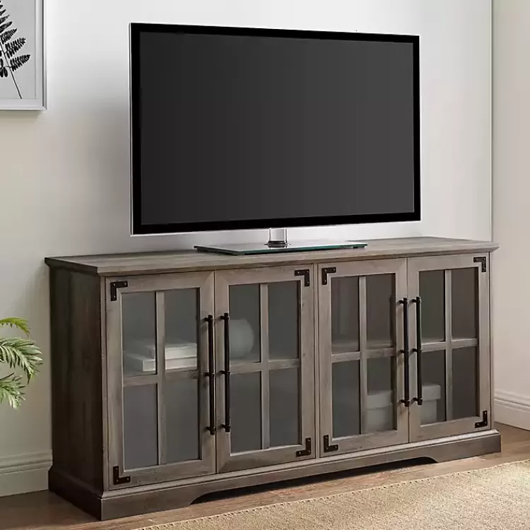 Wash Window 4-Door TV Stand>Kirklands Home Store