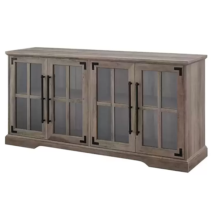 gray_wash_window_door_tv_stand_4.webp Wash Window 4-Door TV Stand>Kirklands Home Store