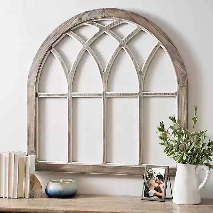 Weathered Arch Wood Wall Plaque>Kirklands Home Sale