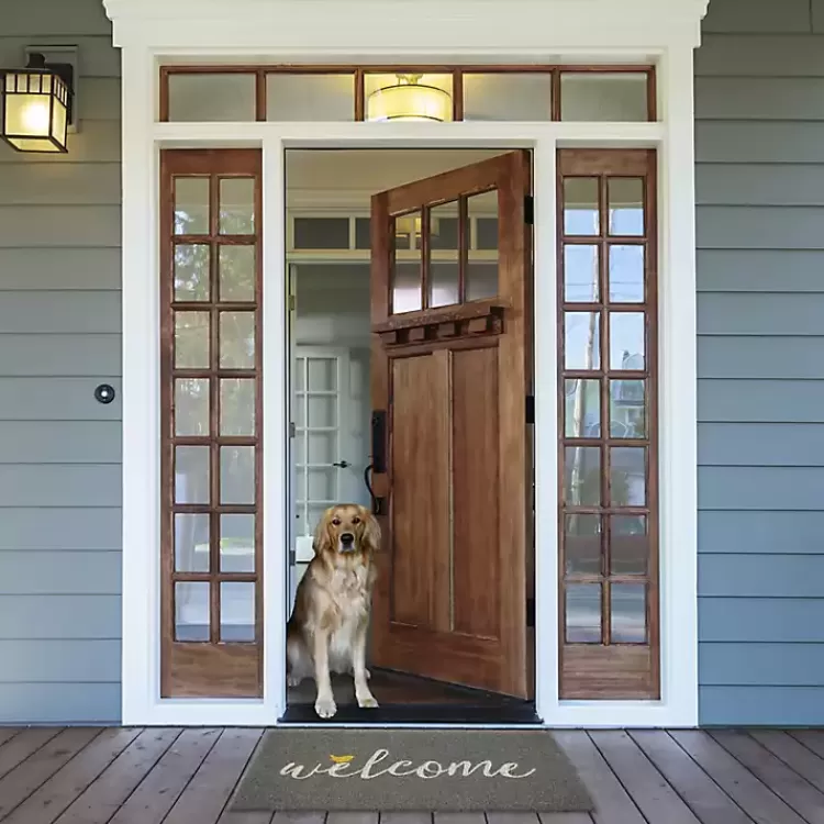 gray_welcome_bird_coir_doormat_3.webp Gray Welcome Bird Coir Doormat>Kirklands Home Outlet