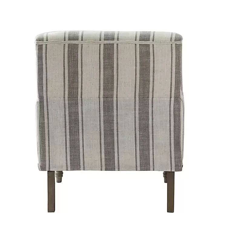 gray_white_stripe_upholstered_accent_chair_4.webp Gray White Stripe Upholstered Accent Chair>Kirklands Home Store