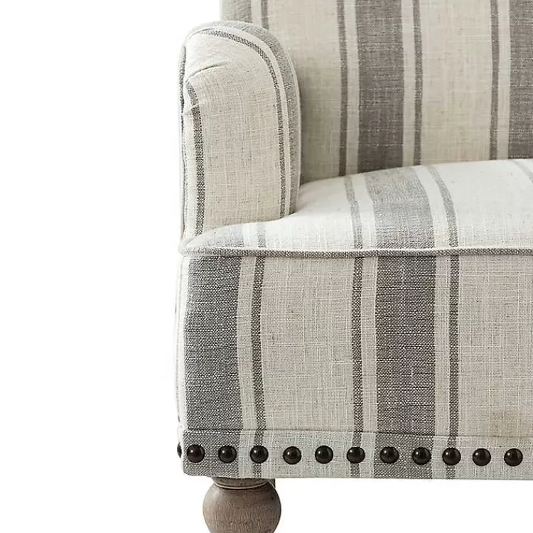 gray_white_stripe_upholstered_accent_chair_7.webp Gray White Stripe Upholstered Accent Chair>Kirklands Home Store