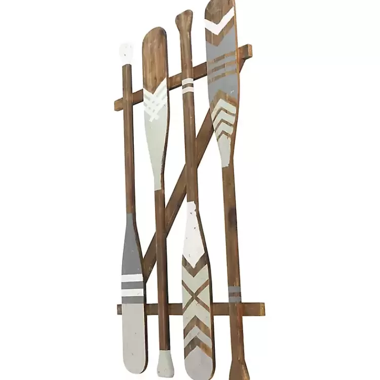 gray_wood_arrow_and_striped_paddle_wall_plaque_5.webp Gray Wood Arrow and Striped Paddle Wall Plaque>Kirklands Home New